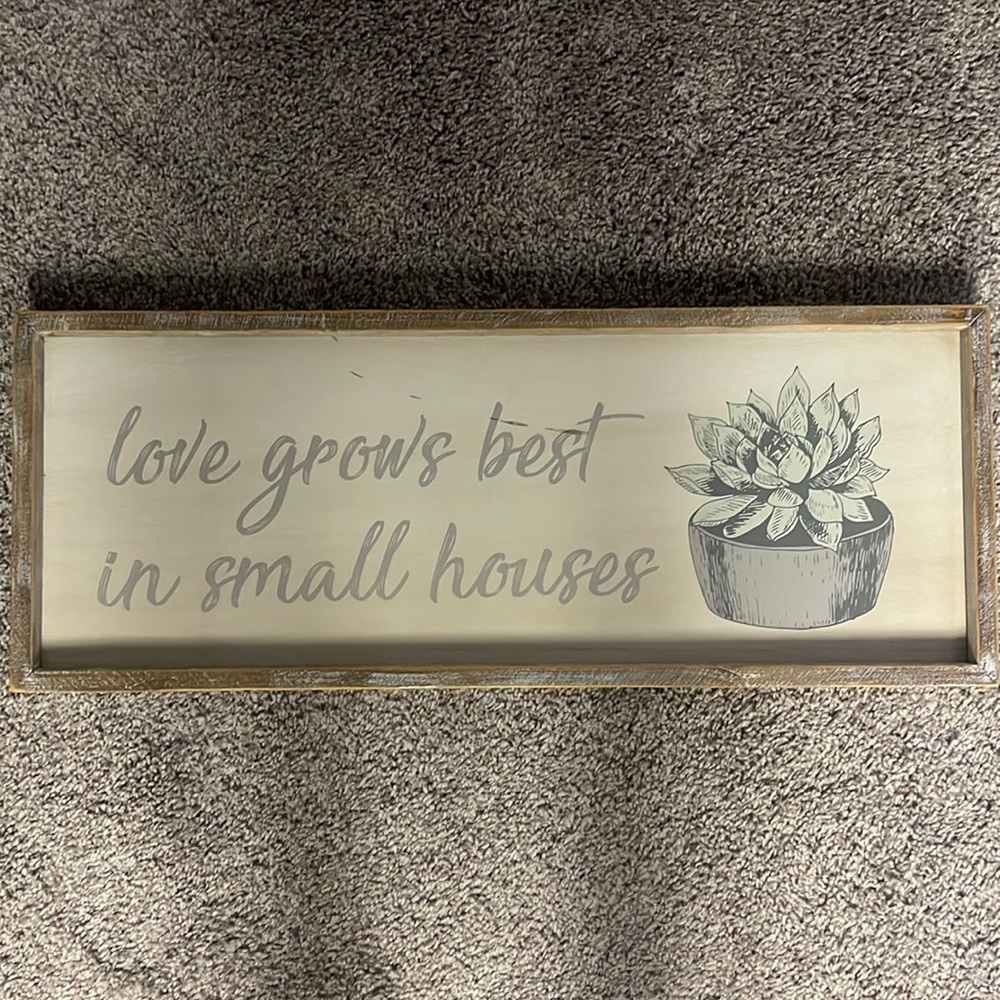 Rustic wall decor sign